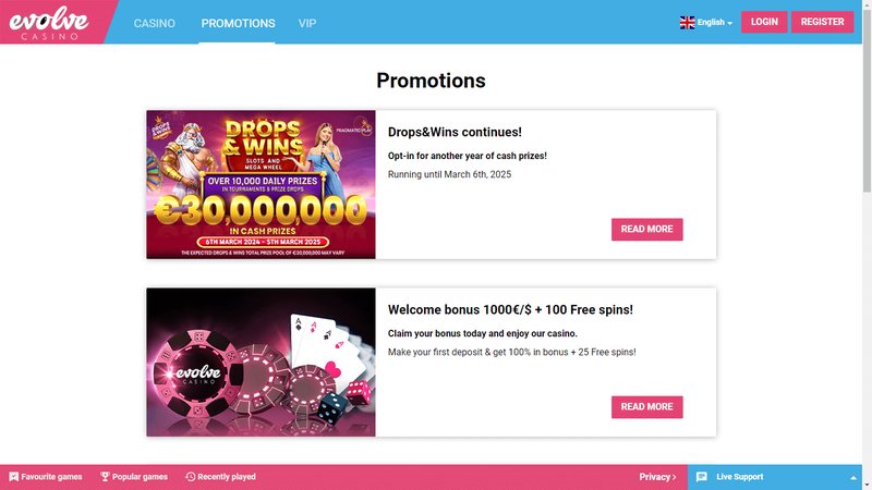 Evolve casino francais, jeux evolve casino